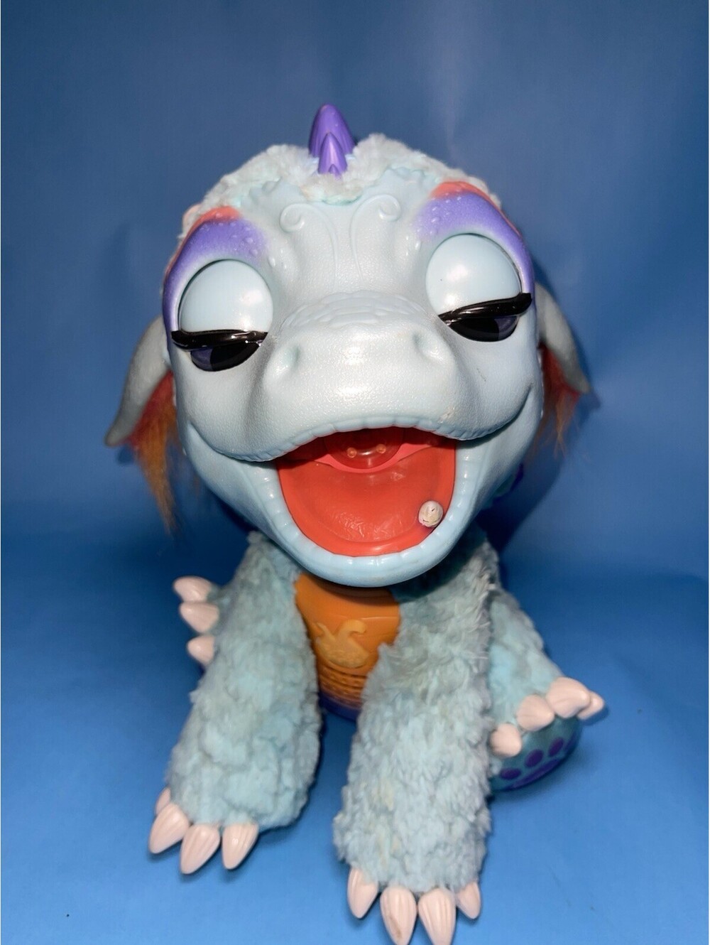 FurReal Friends Dragon Plush Interactive Toy Hasbro 2015 Blue Dragon